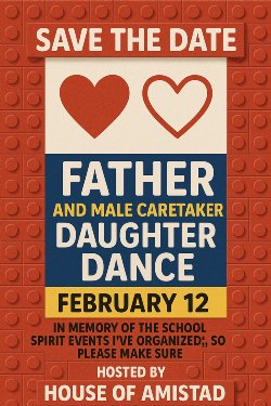 Father (Male Caretaker) Daughter Dance Hosted by Amistad